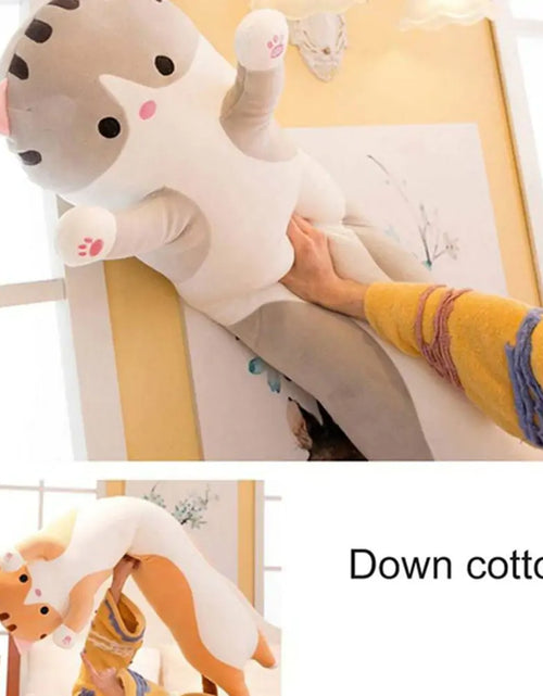 Load image into Gallery viewer, Cat Cuddly Toy Side Sleeper Pillow Children Plush Toy Cat Cushion Decorative Kitten Cute Plush Stuffed Toys Cute Gifts
